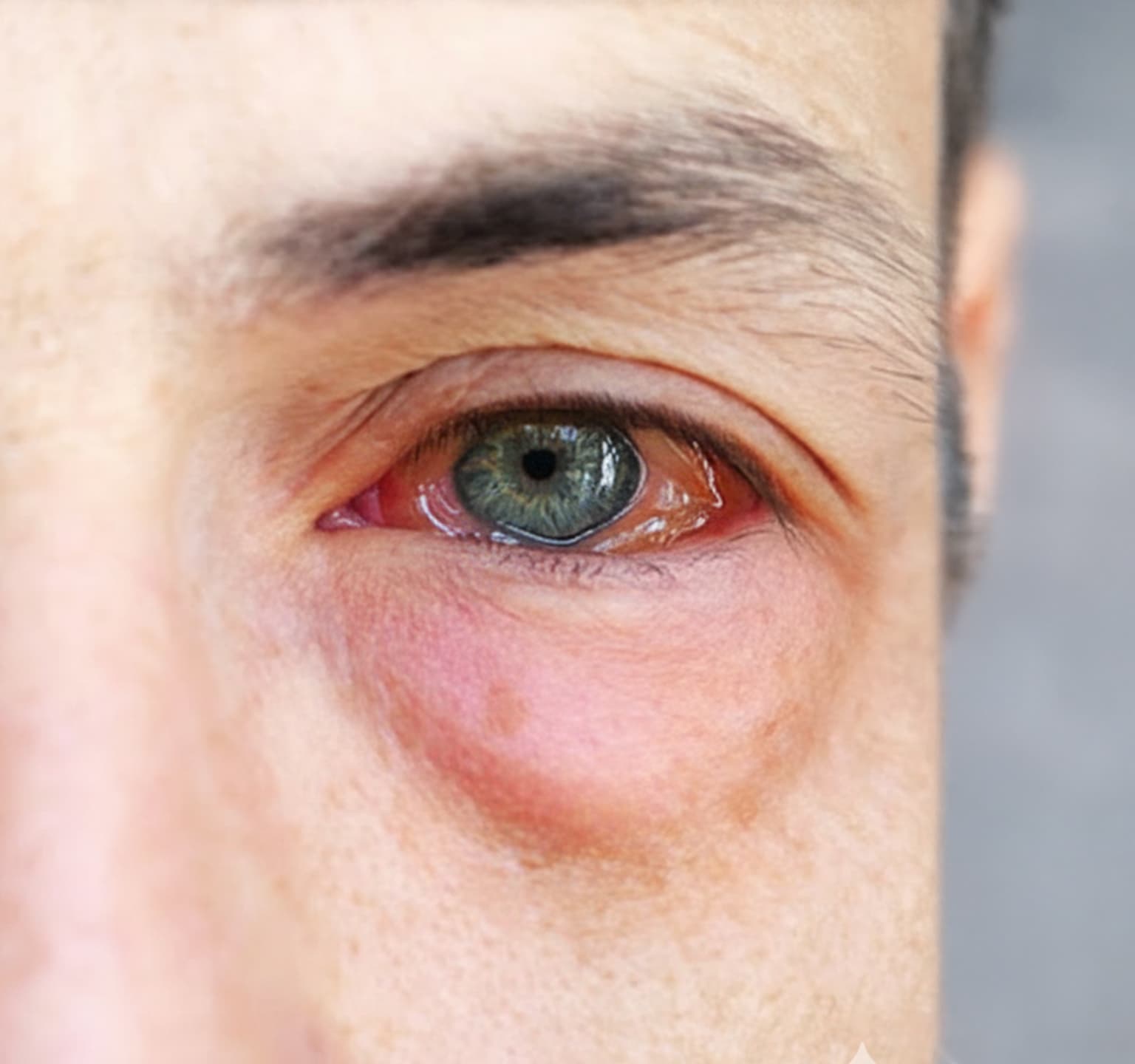 Eye allergy clinical photograph at Mungale Eye Hospital