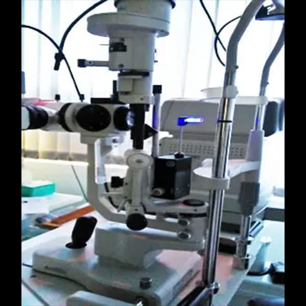 Slit-lamp examination at Mungale Eye Hospital